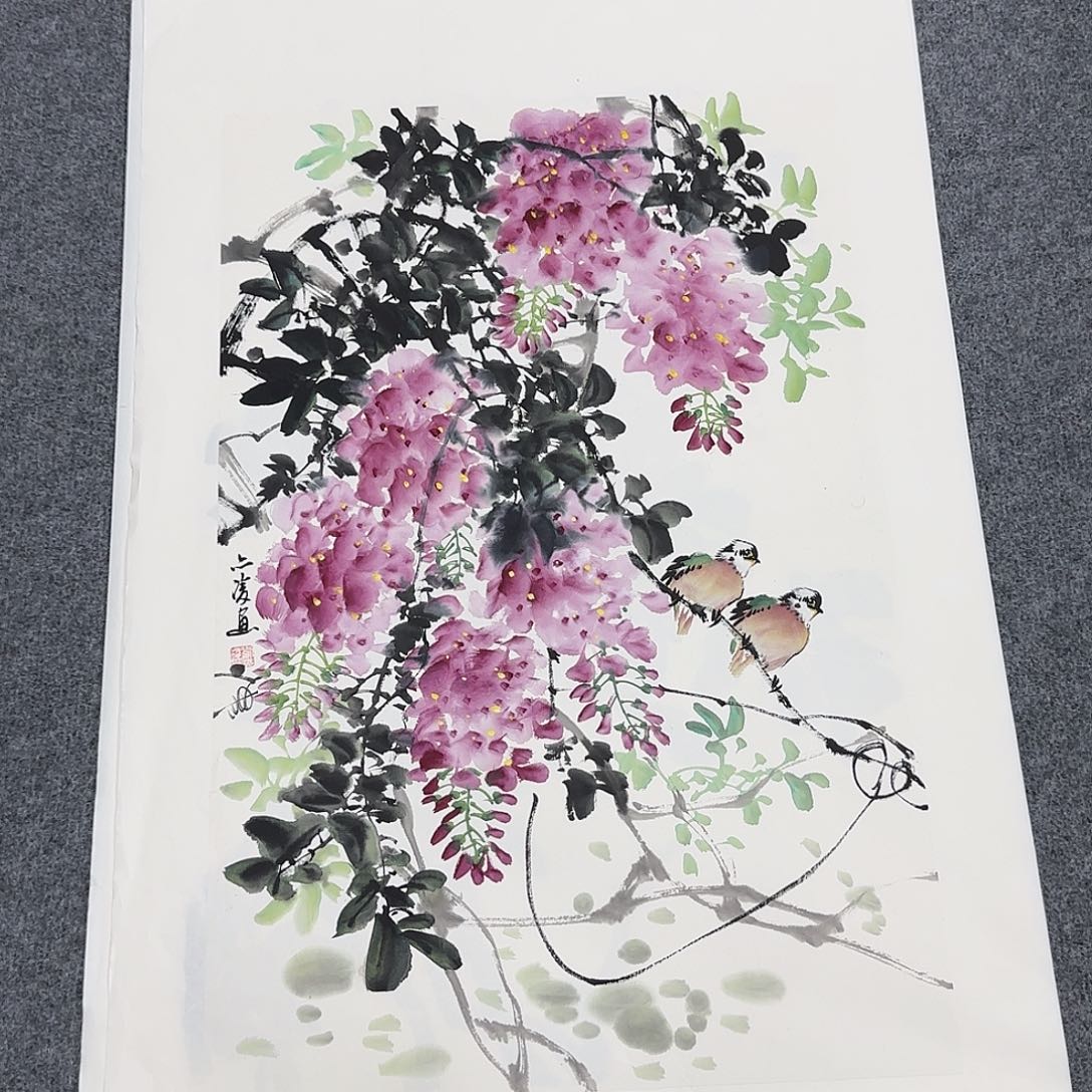 国画68*45纯手绘刘亦凌