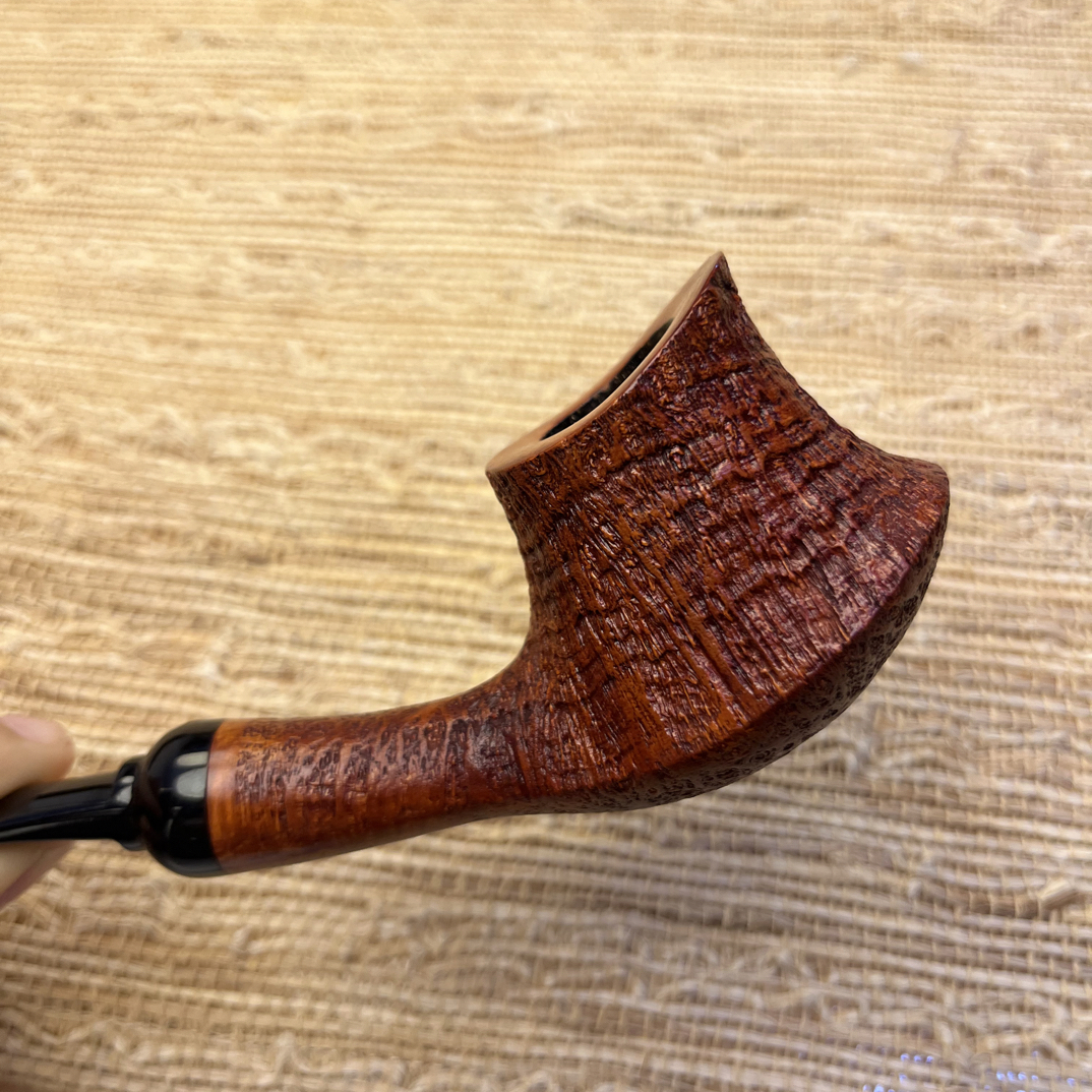 双染色火山】国师海滨手工烟斗石楠木烟斗