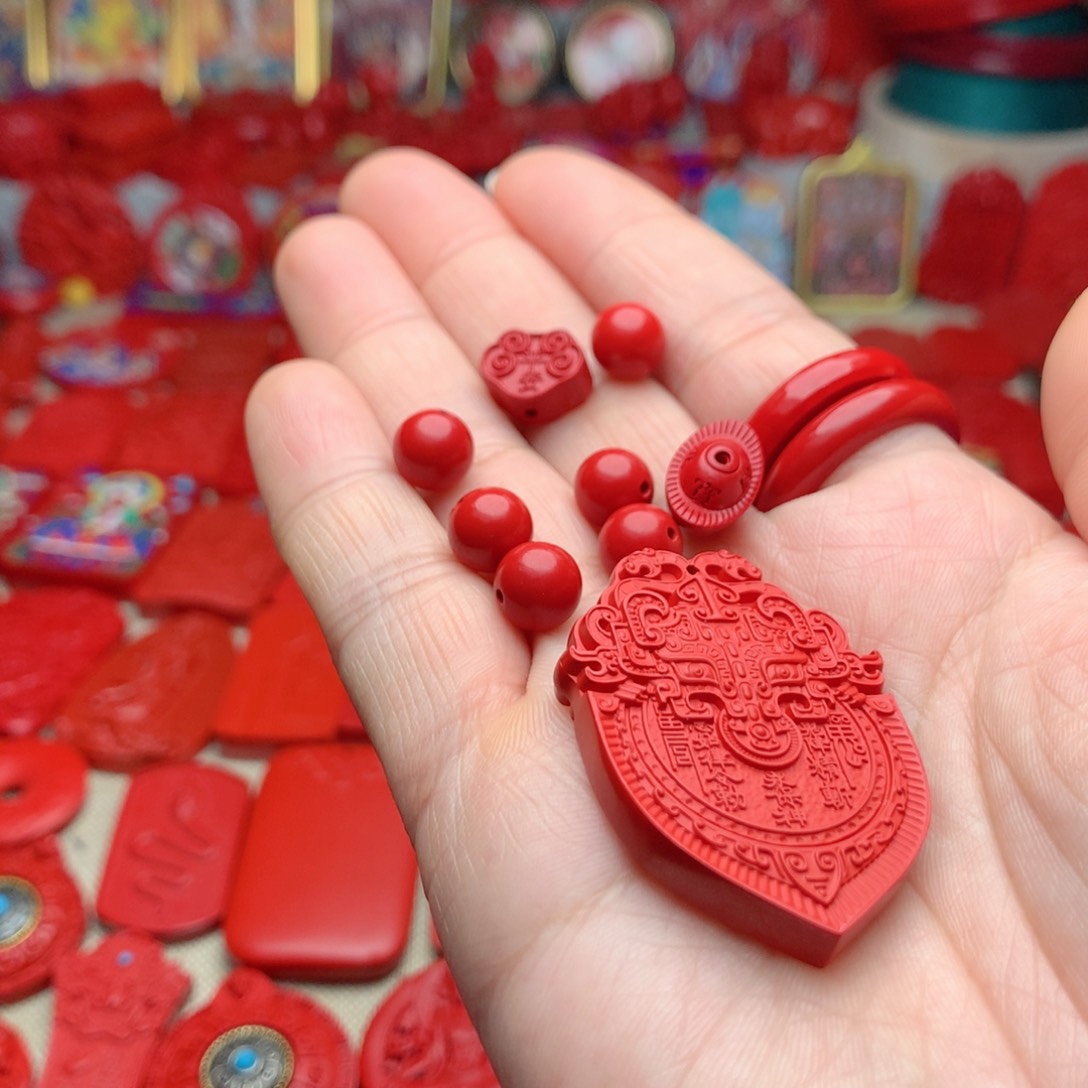 天然辰砂工艺品朱砂配件