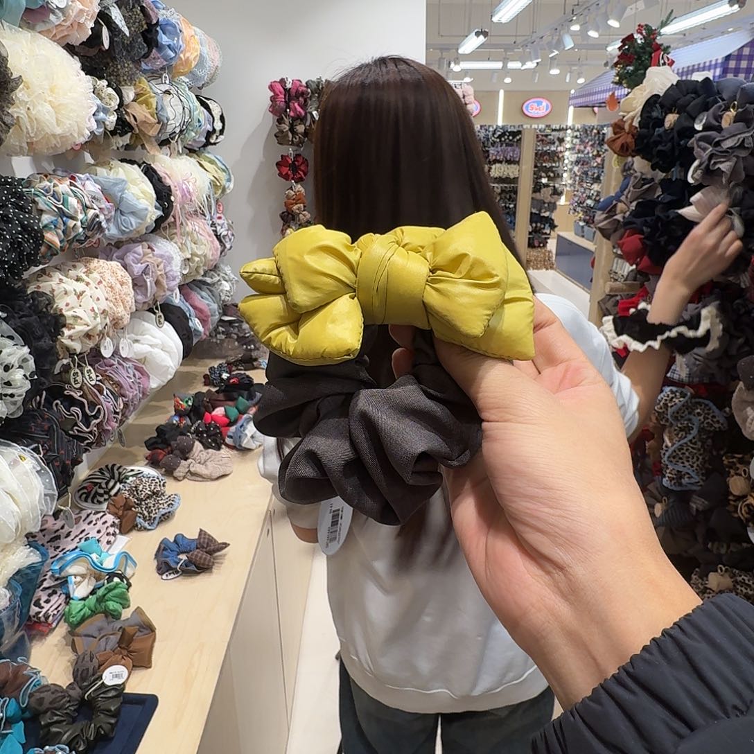 皮质非金属好看的充棉发圈401