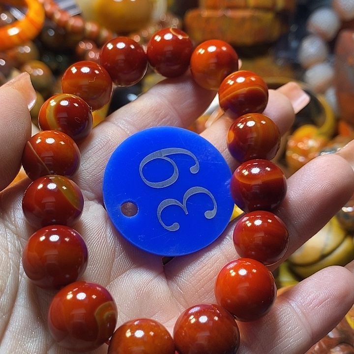 ＃***皮玛瑙/玉髓未镶嵌手链