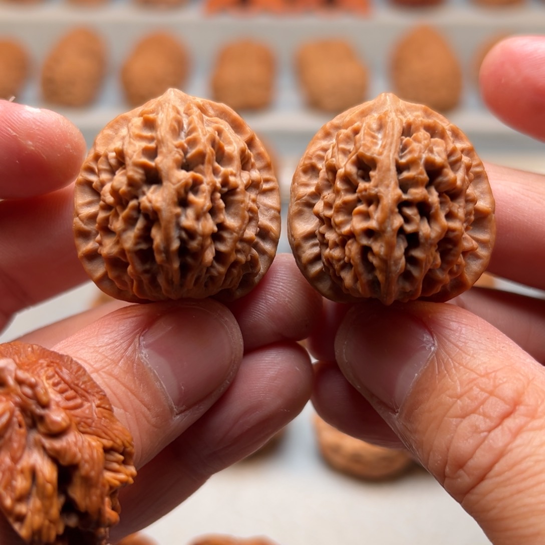 文玩核桃把件32野生莲花