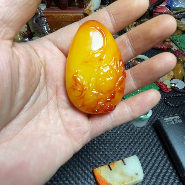 滴血莲花菩提把件