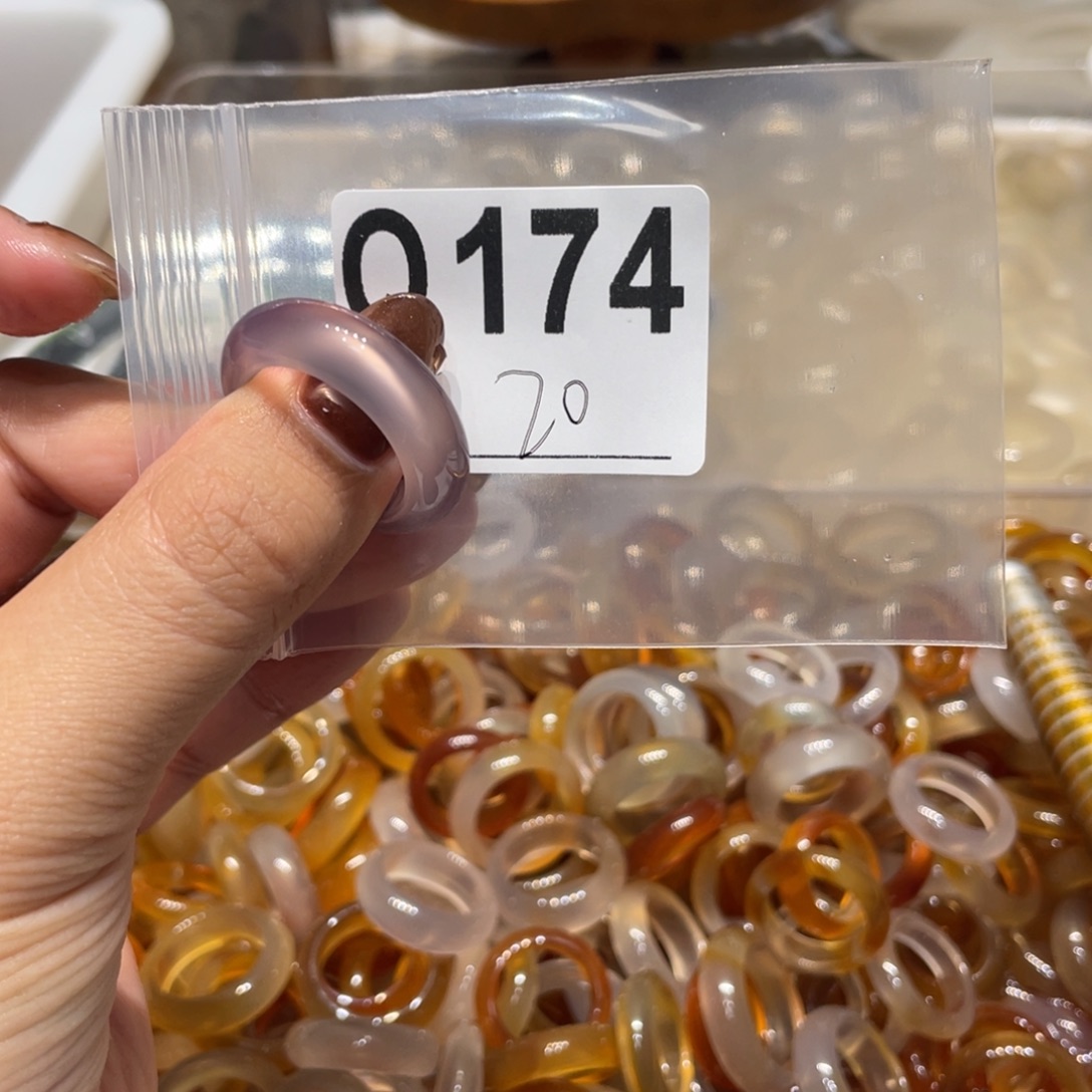 玛瑙/玉髓未镶嵌戒指174