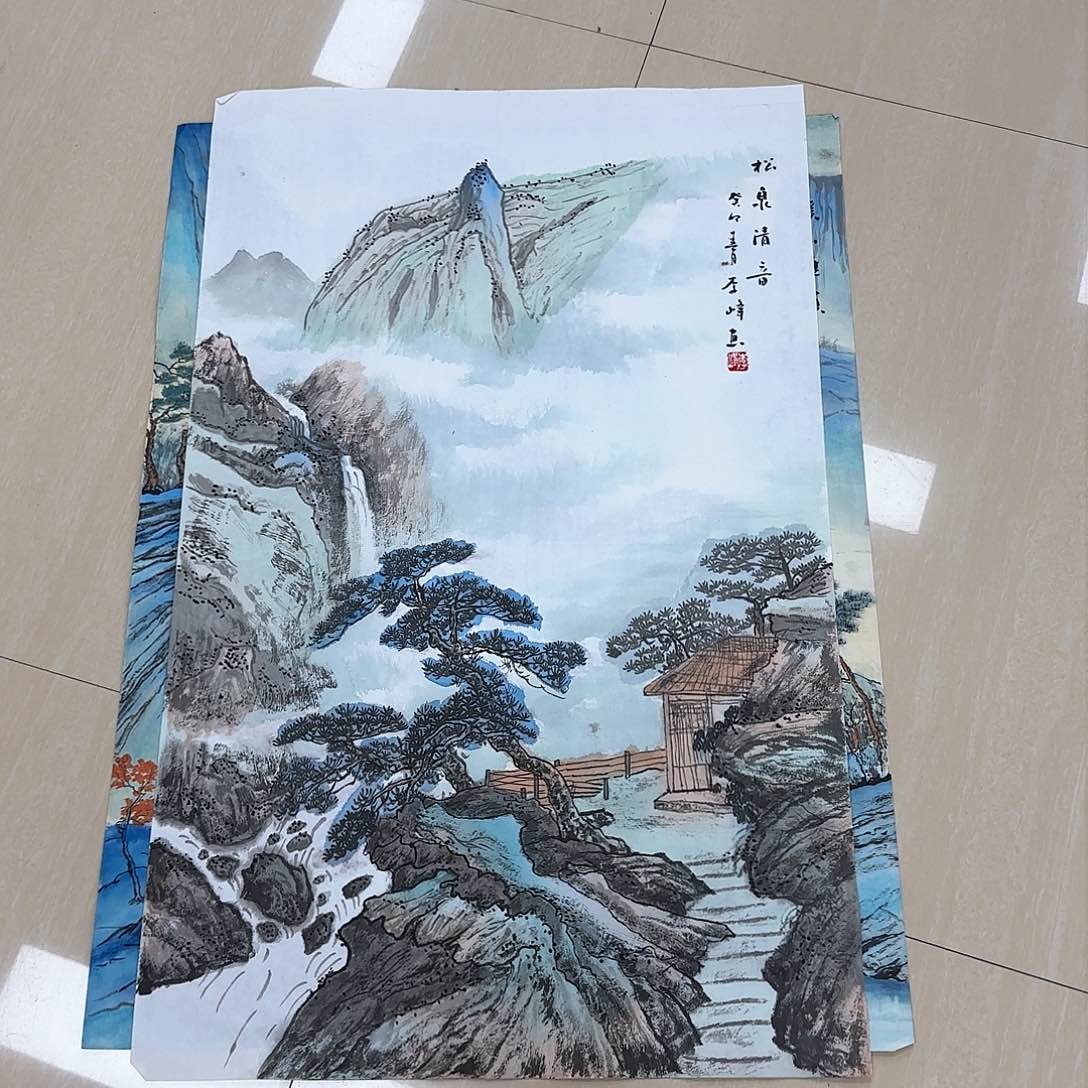 国画国画作品多次