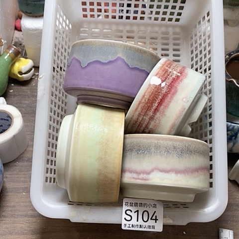 紫砂花盆104微瑕品口径8到9左右