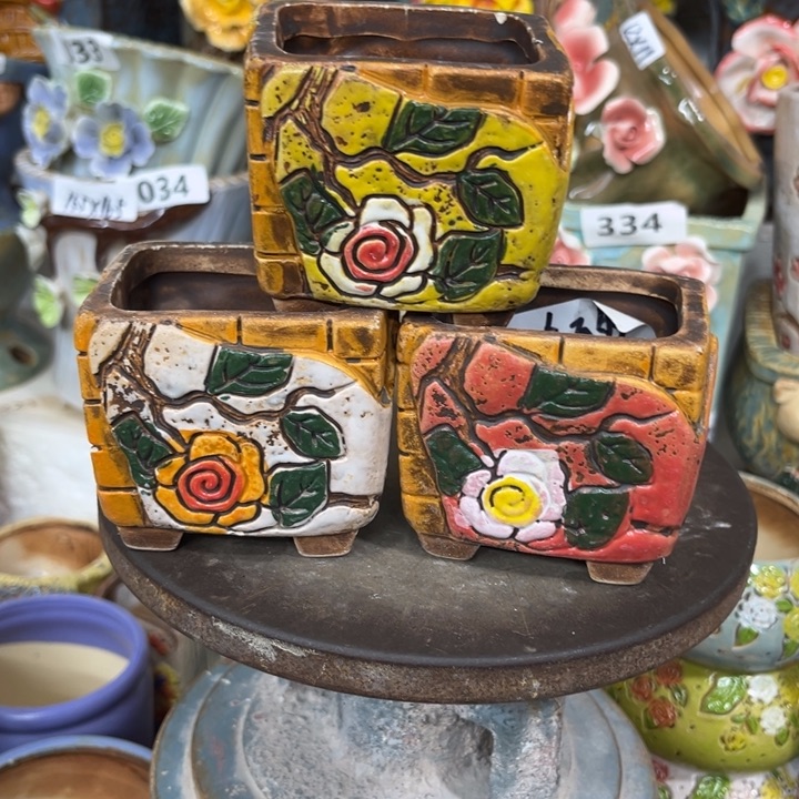 紫砂花盆粗陶材质多肉花盆