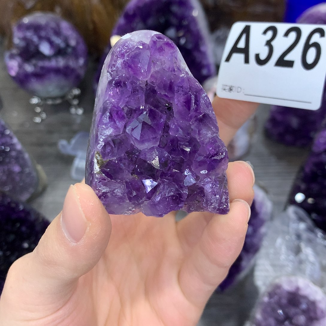 紫晶珠宝半成品未镶嵌326