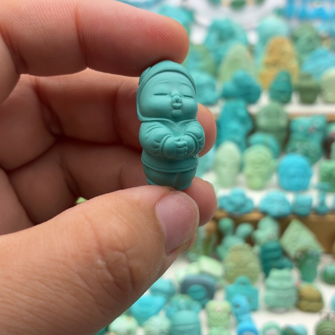 绿松石未镶嵌配饰凌**点