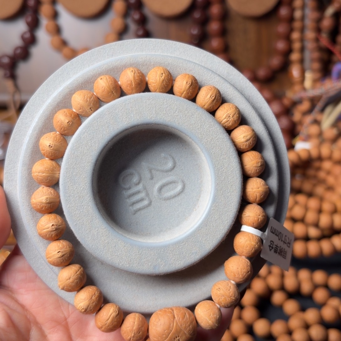 凤眼菩提手串同树单仓，微漏眼，25颗手持