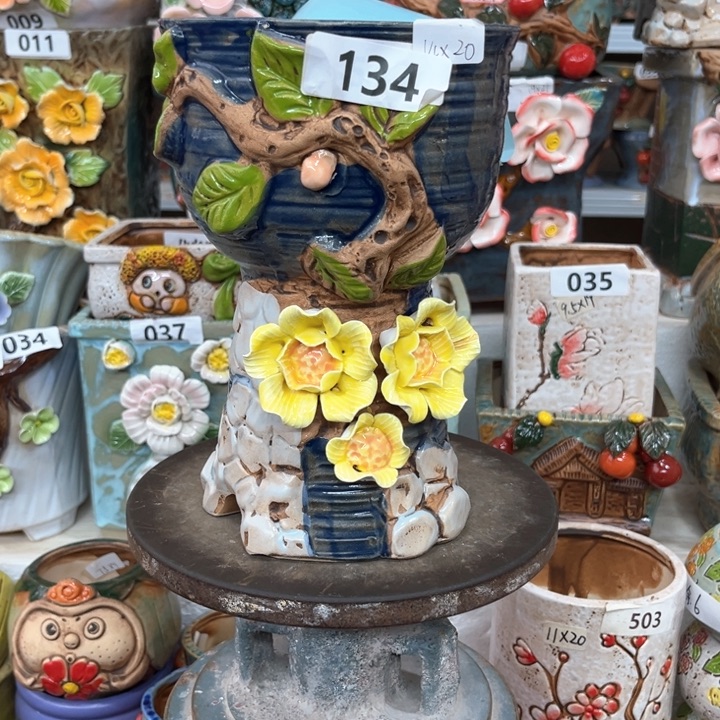 紫砂花盆粗陶材质多肉花盆