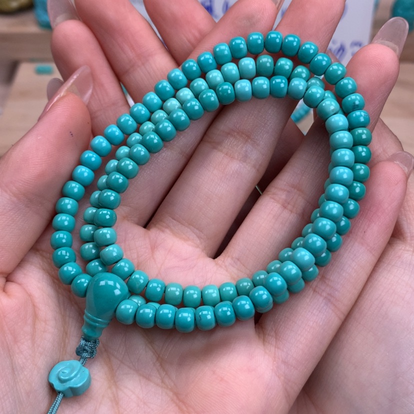 【闪购商品】绿松石老型多圈未镶嵌心***@