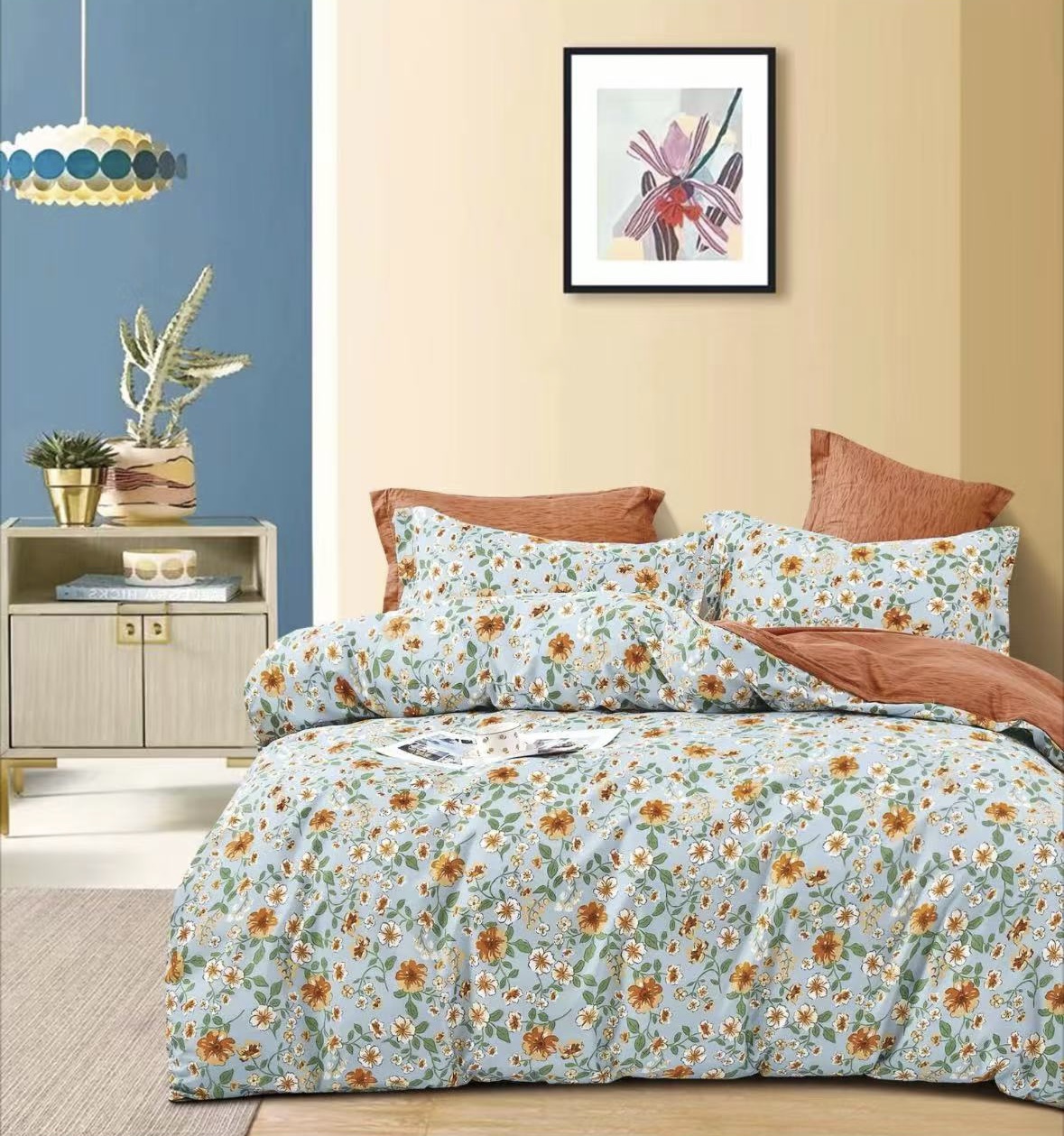 【霖梦2米被罩】霖梦高支高密水洗斜纹棉被罩