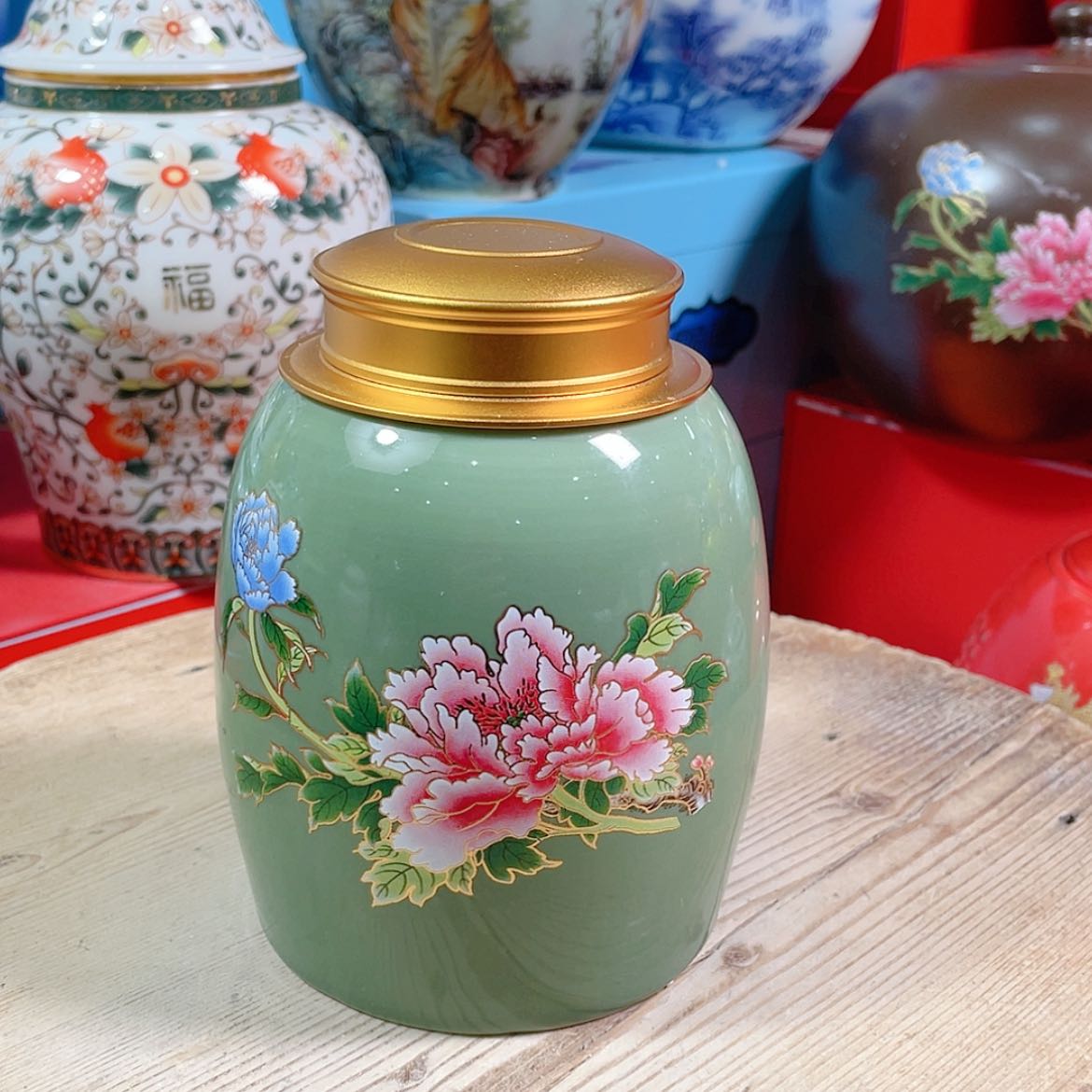 【闪购商品】罐陶瓷茶叶罐密封罐