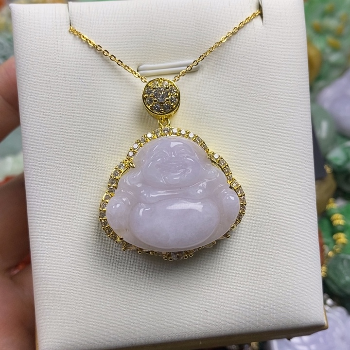 翡翠未镶嵌吊坠(赠链)