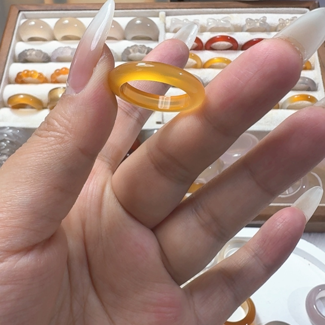 合金戒指玛瑙/玉髓160港16.5