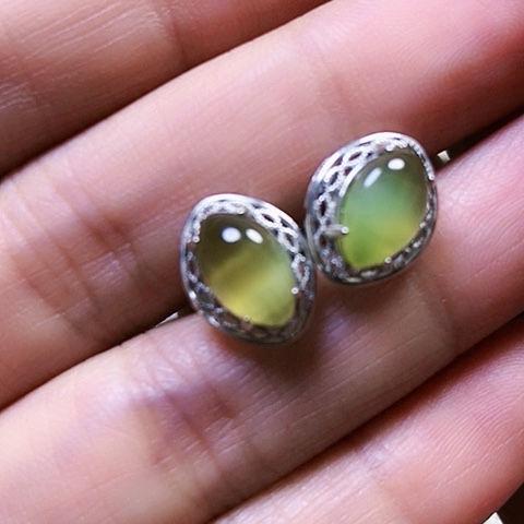 和田玉银S925镶嵌戒指金*