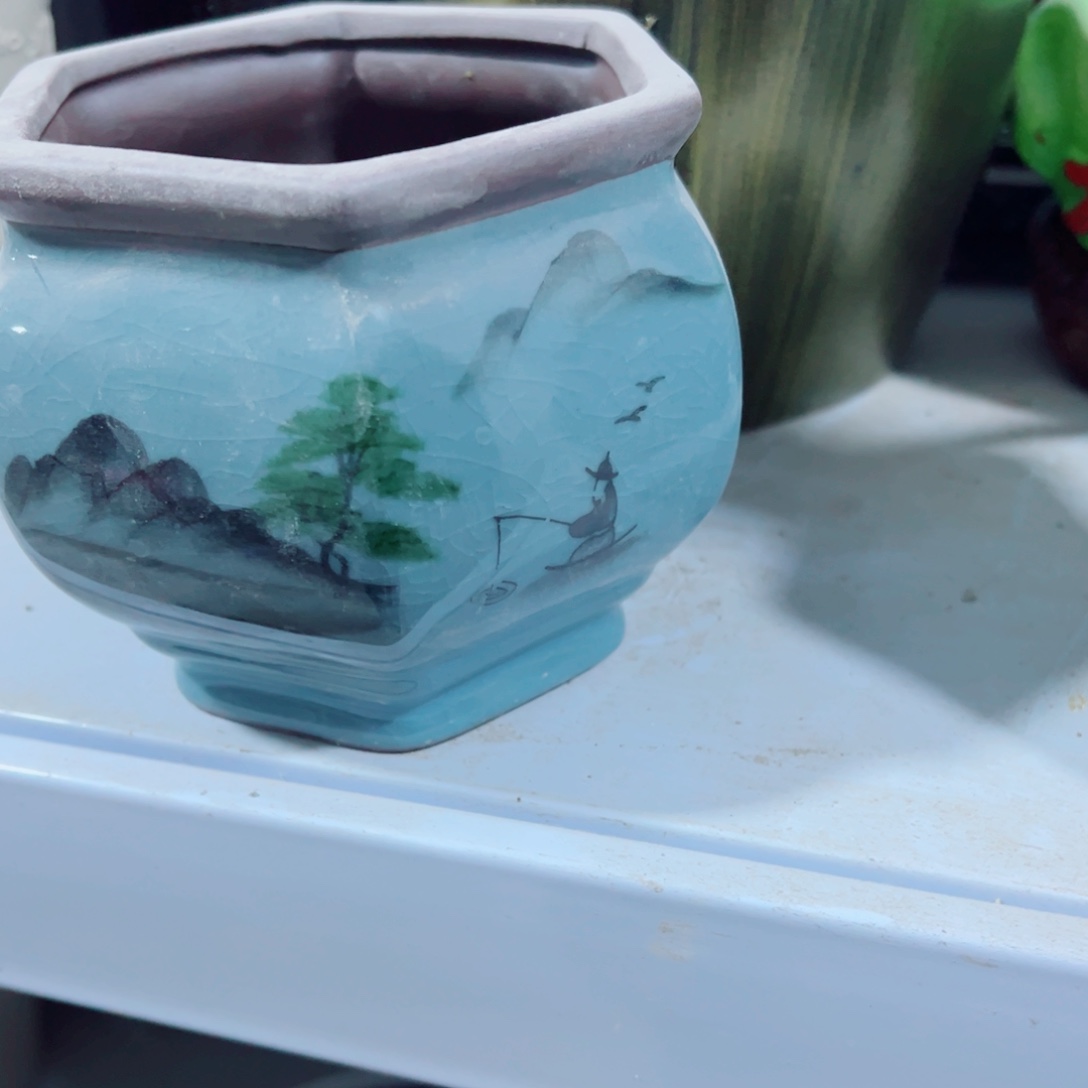 有孔，陶瓷花盆满10米包邮发货随机发