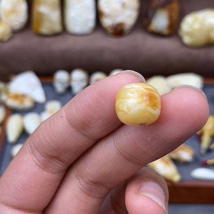 琥珀裸石未镶嵌11虎皮