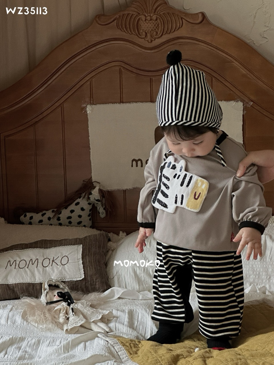 丸纸2025年浅秋WZ35113婴童两件套