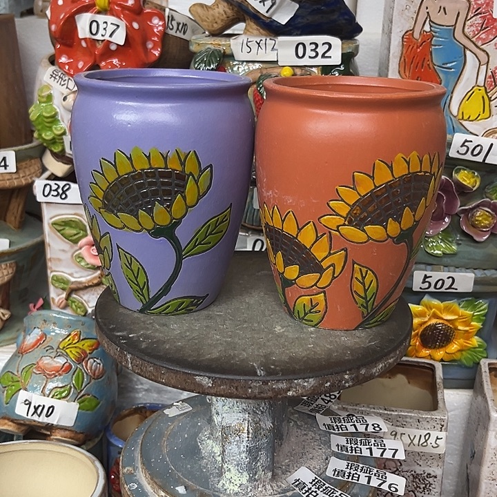 粗陶材质多肉花盆