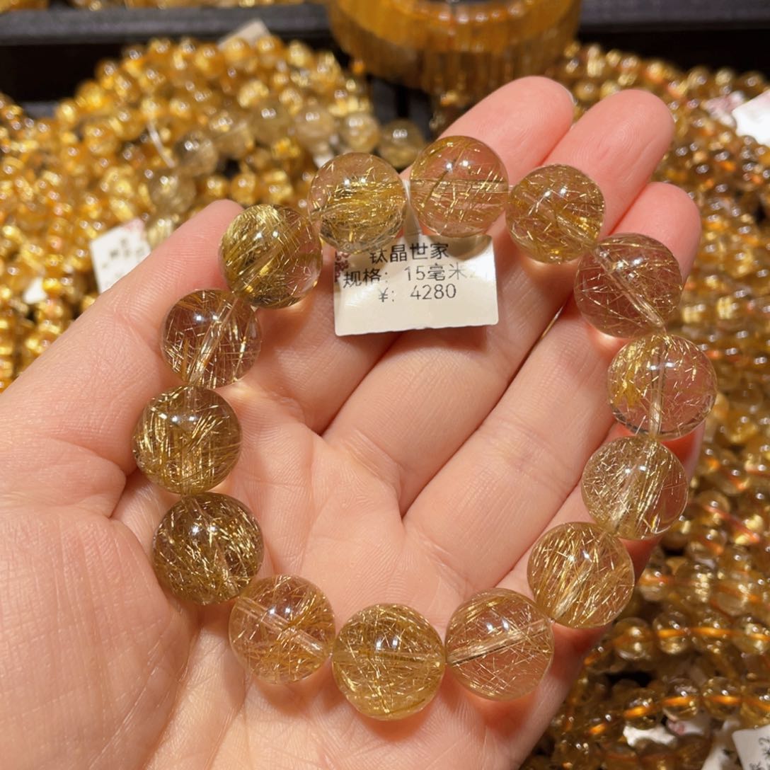 水晶手链未镶嵌元****静天然水晶手链