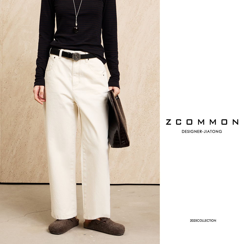 Z common【黑标系列】土耳其进口原色水洗九分百搭牛仔裤 2507140