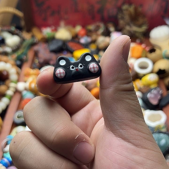 非金属黑檀卡通熊