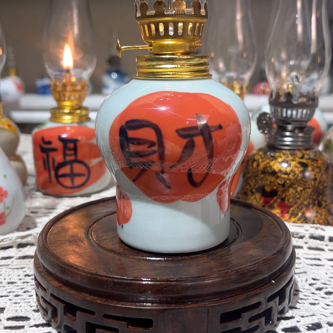 摆件景德镇陶瓷香薰灯