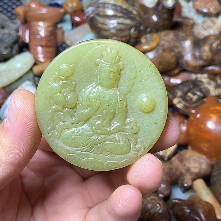 和田玉未镶嵌颈饰150