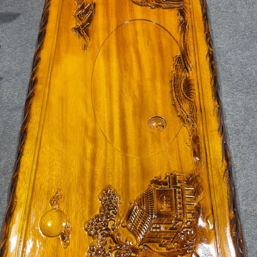 万***茶实木茶盘整块实木