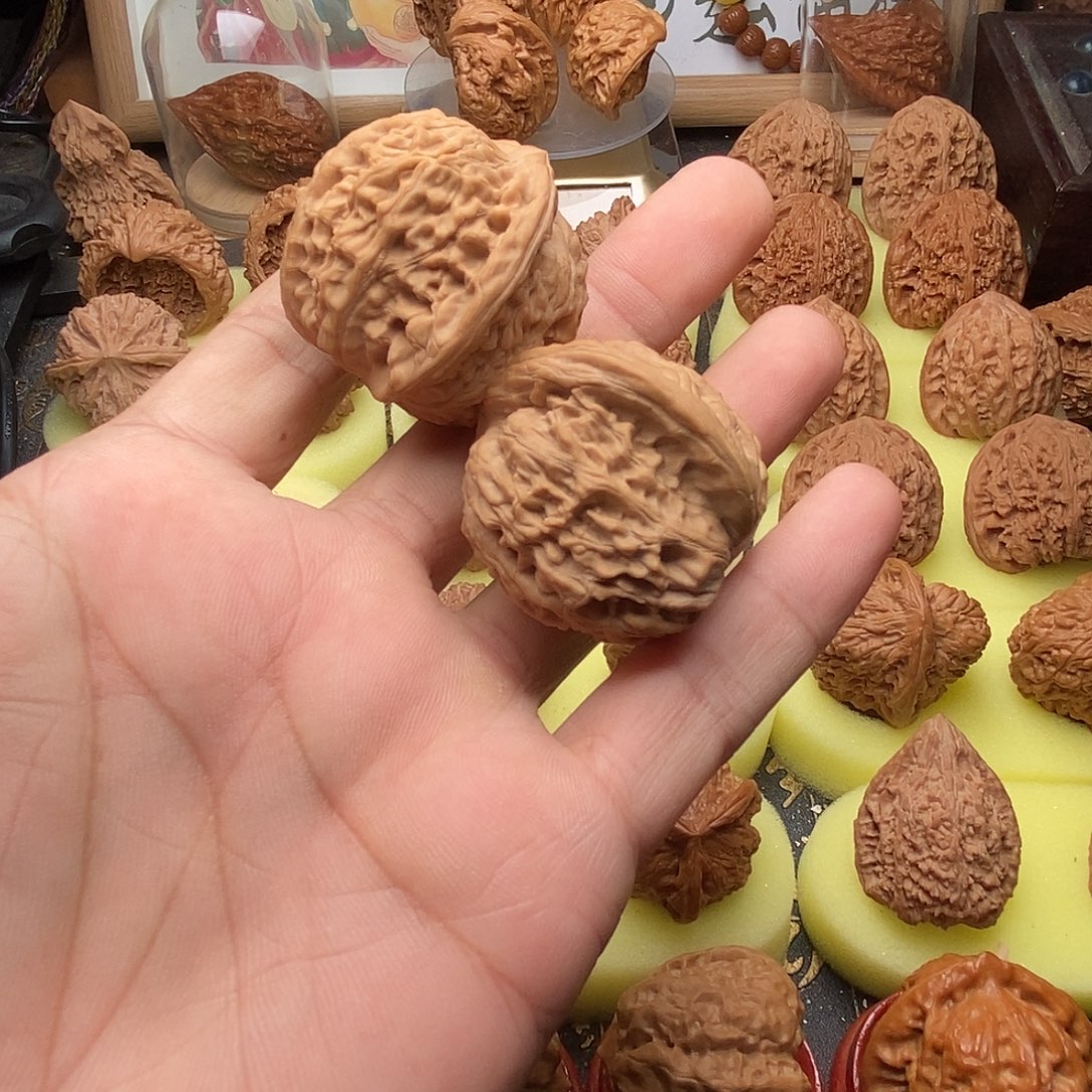 重***）文玩核桃把件核老闷狮子头41