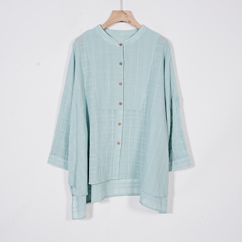 【蓉哥出品】棉麻提花衬衫8521