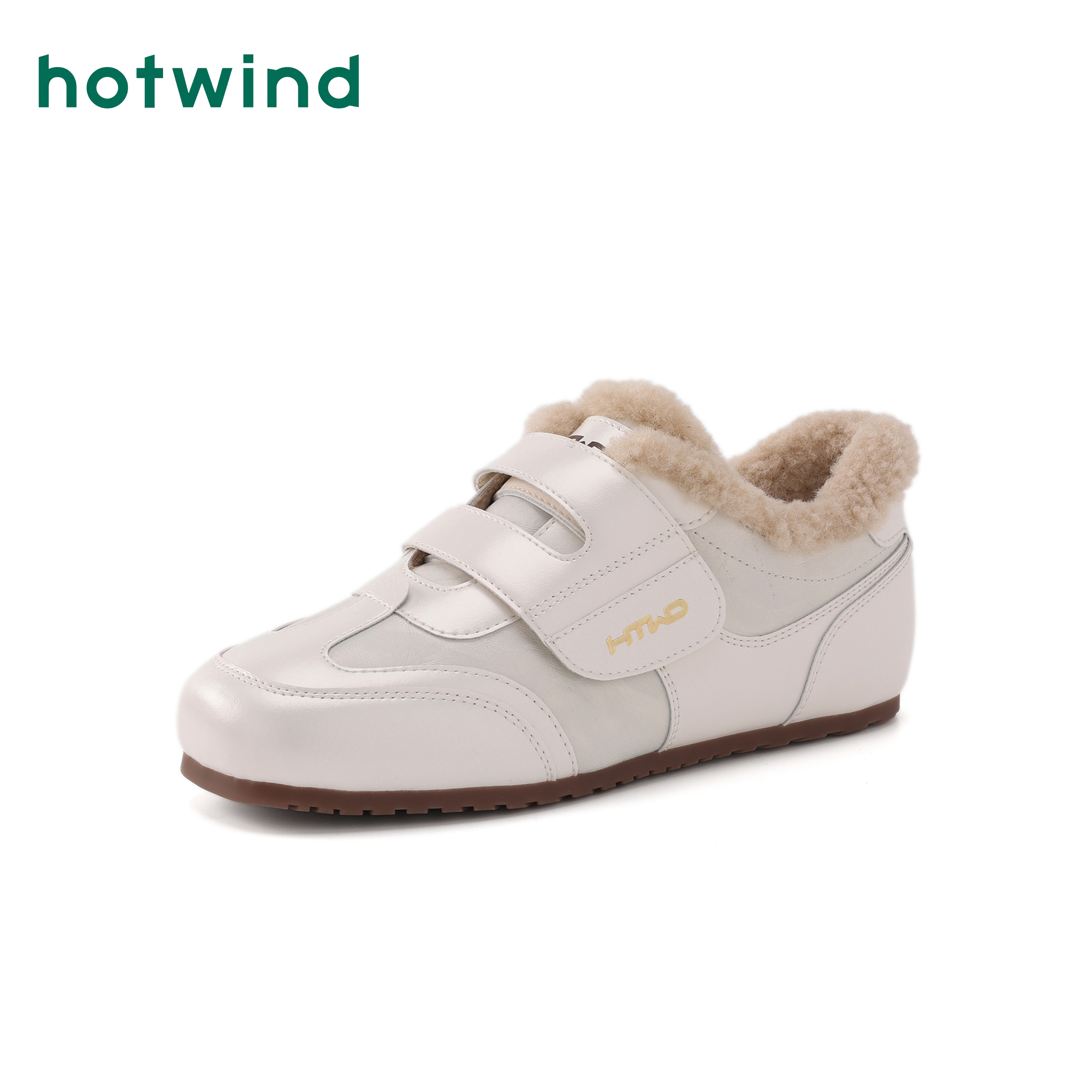 Hotwind/热风复古德训鞋女2026冬季新款保暖舒适百搭外穿休闲鞋