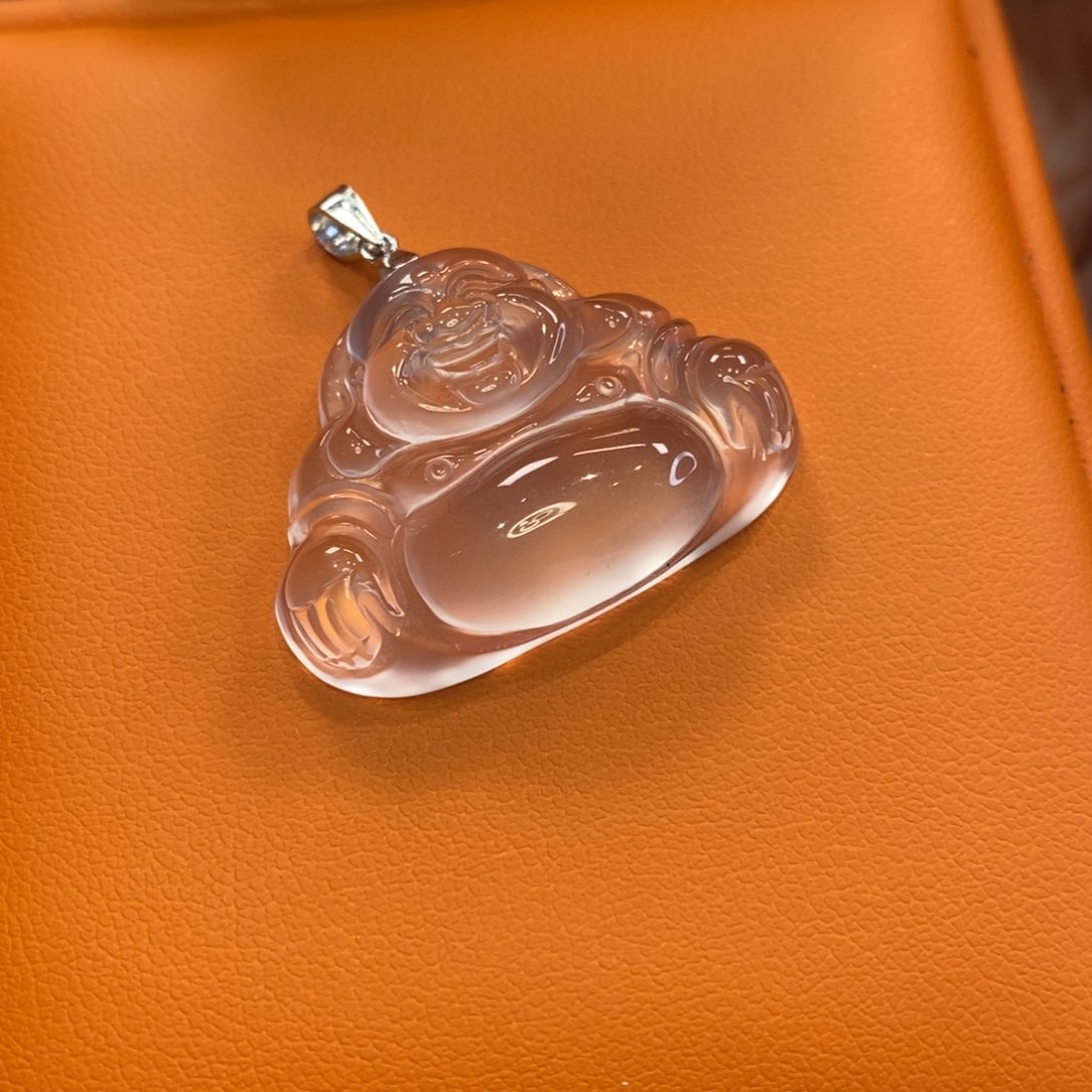 石英质玉黑钢佛公银S925镶嵌