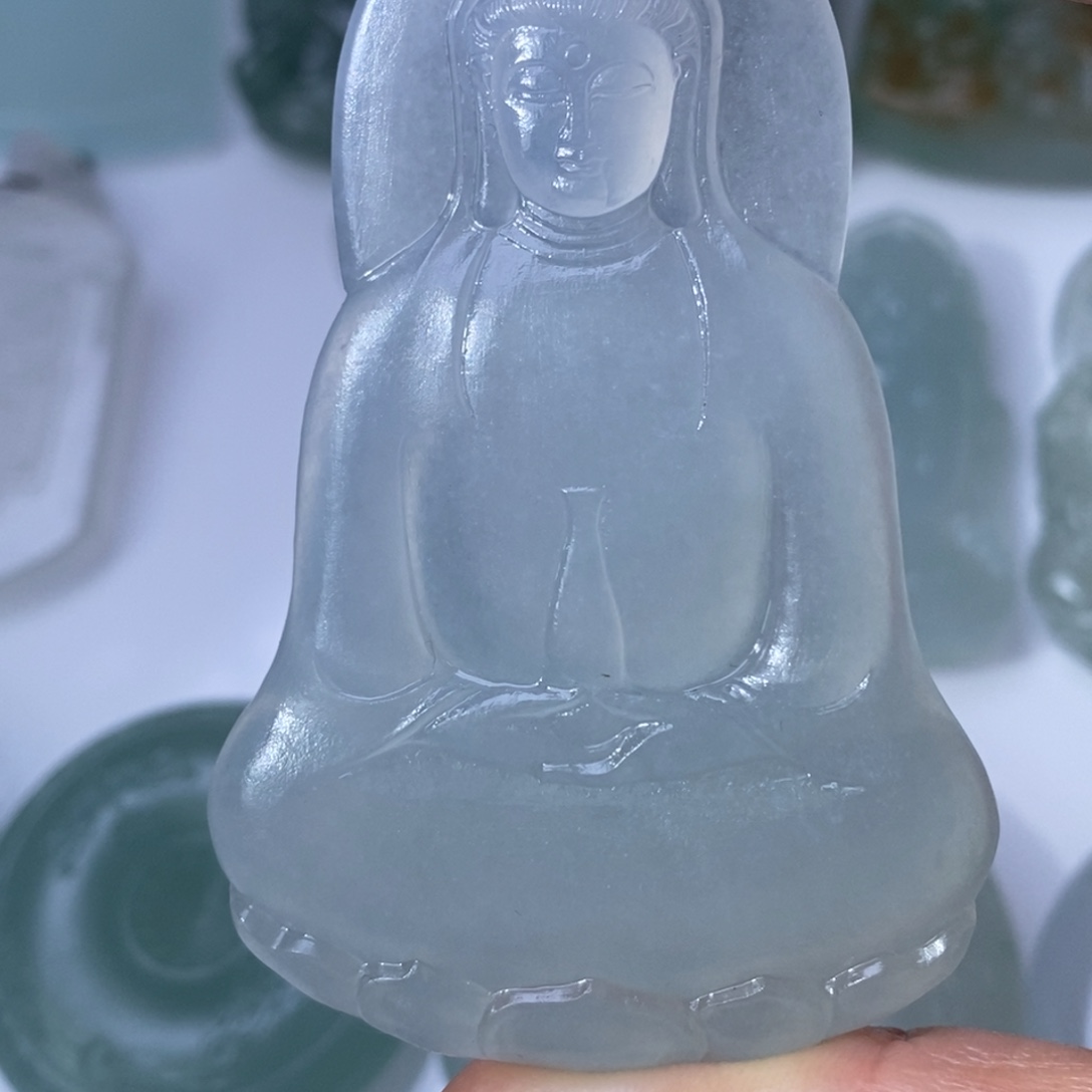 躺***空定制翡翠未镶嵌天然翡翠