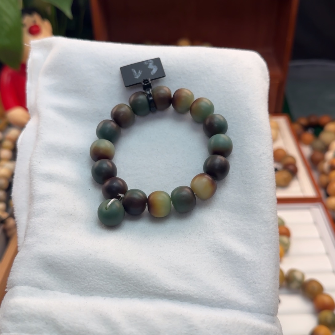 菩提根/象牙果手串卡14苹果干磨绿芭蕉微瑕