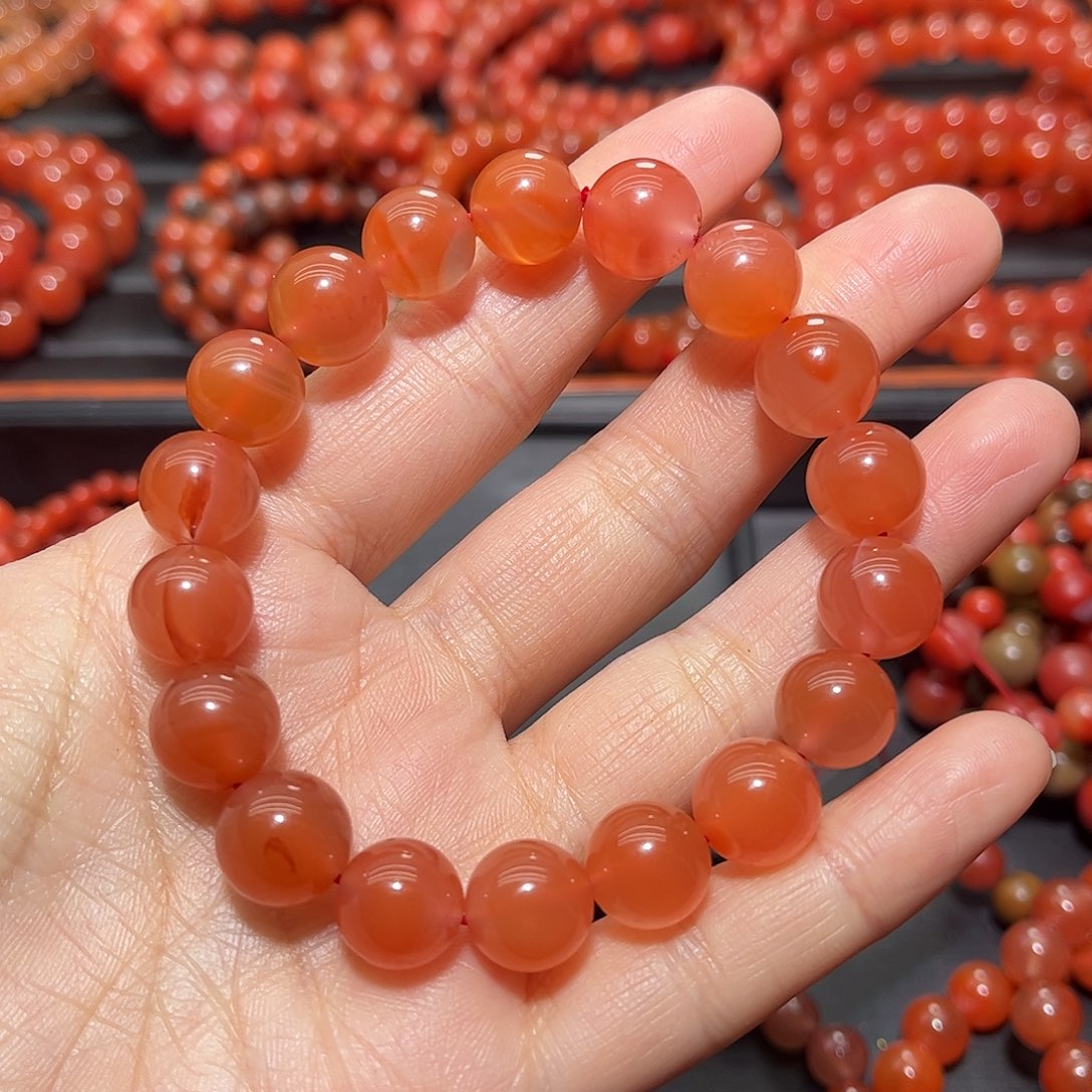 南红玛瑙手链未镶嵌