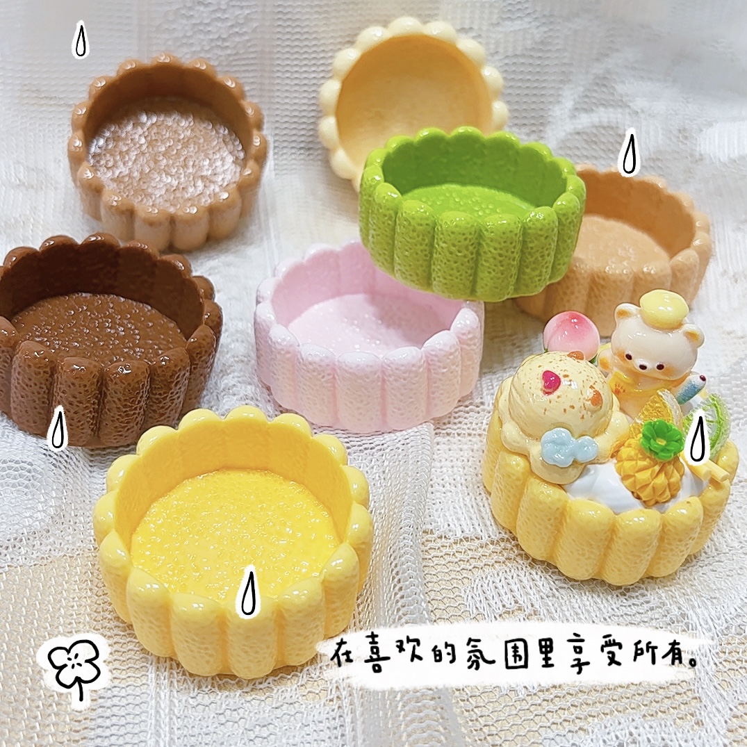 【师姐定制款】拇指饼干托（7色）创意树脂卡通饰品diy手工配件