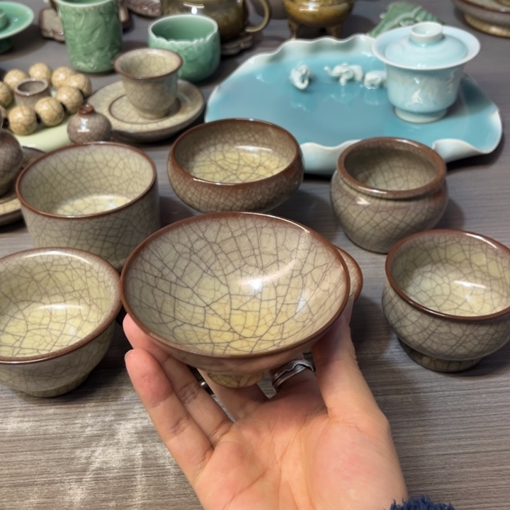 传世哥窑 斗笠特价