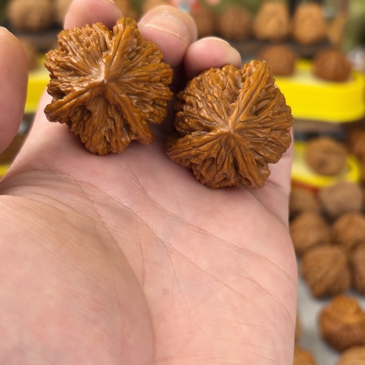 文玩核桃吊坠37尺全品无修麦穗虎头人奔