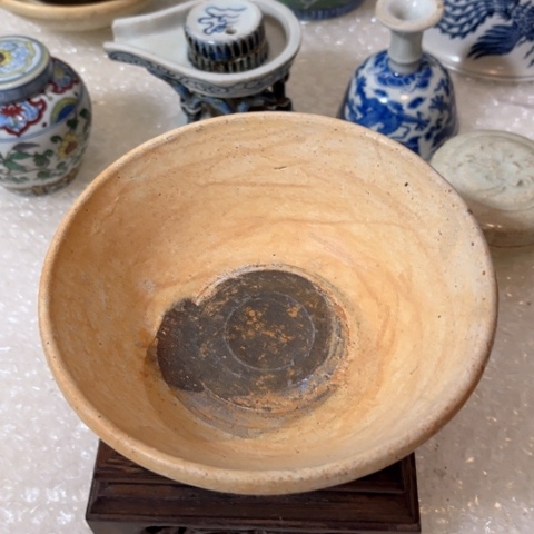 瓷片一个全手工制作龙泉碗