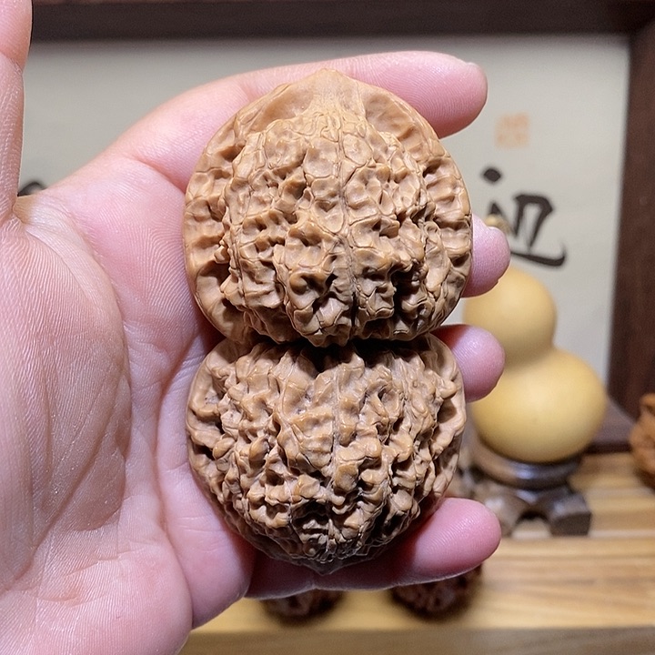 文玩核桃把件45蓟县山地官帽