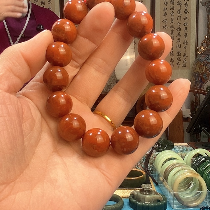 和田玉手串未镶嵌