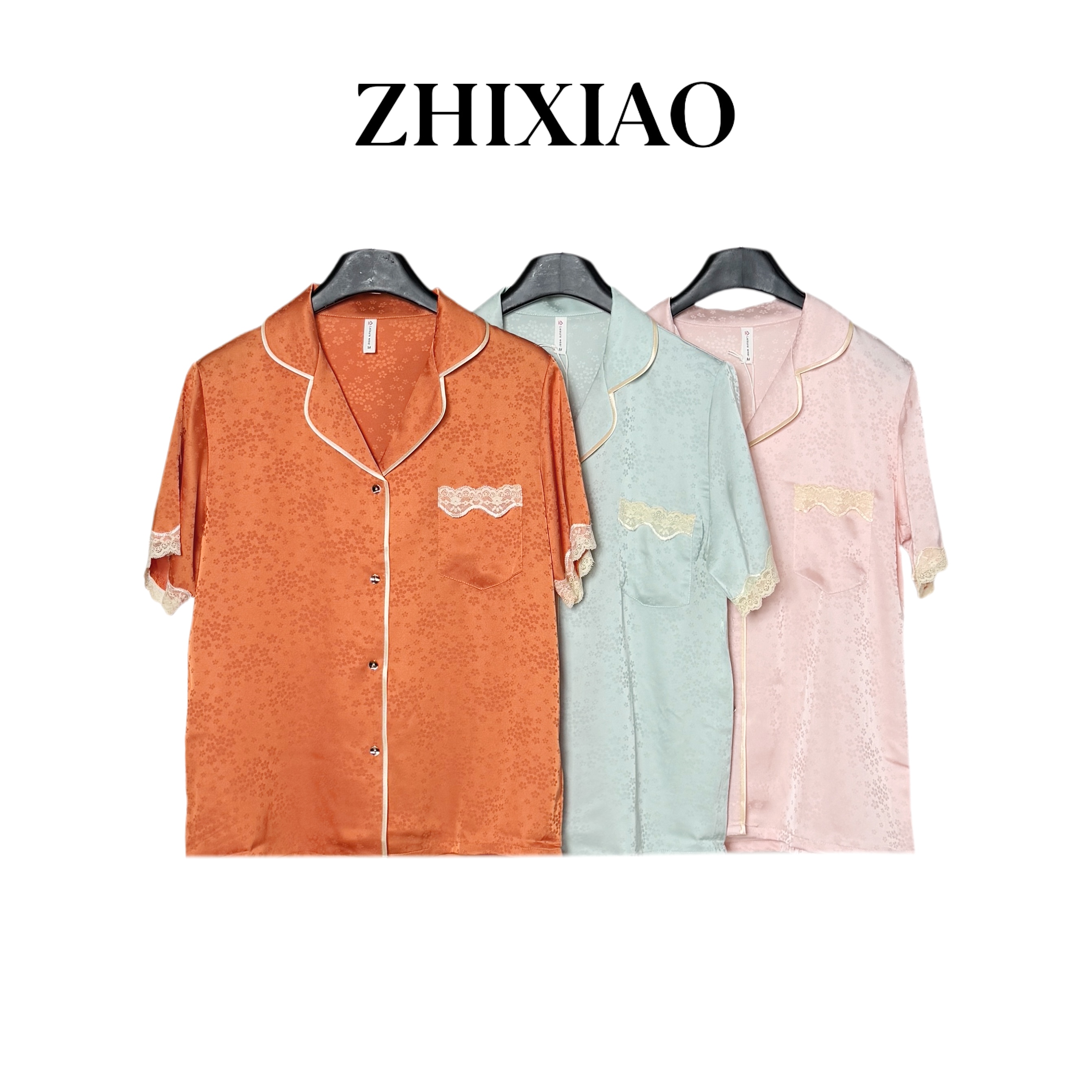 【ZHIXIAO】夏季新款：睡衣三件套TR720