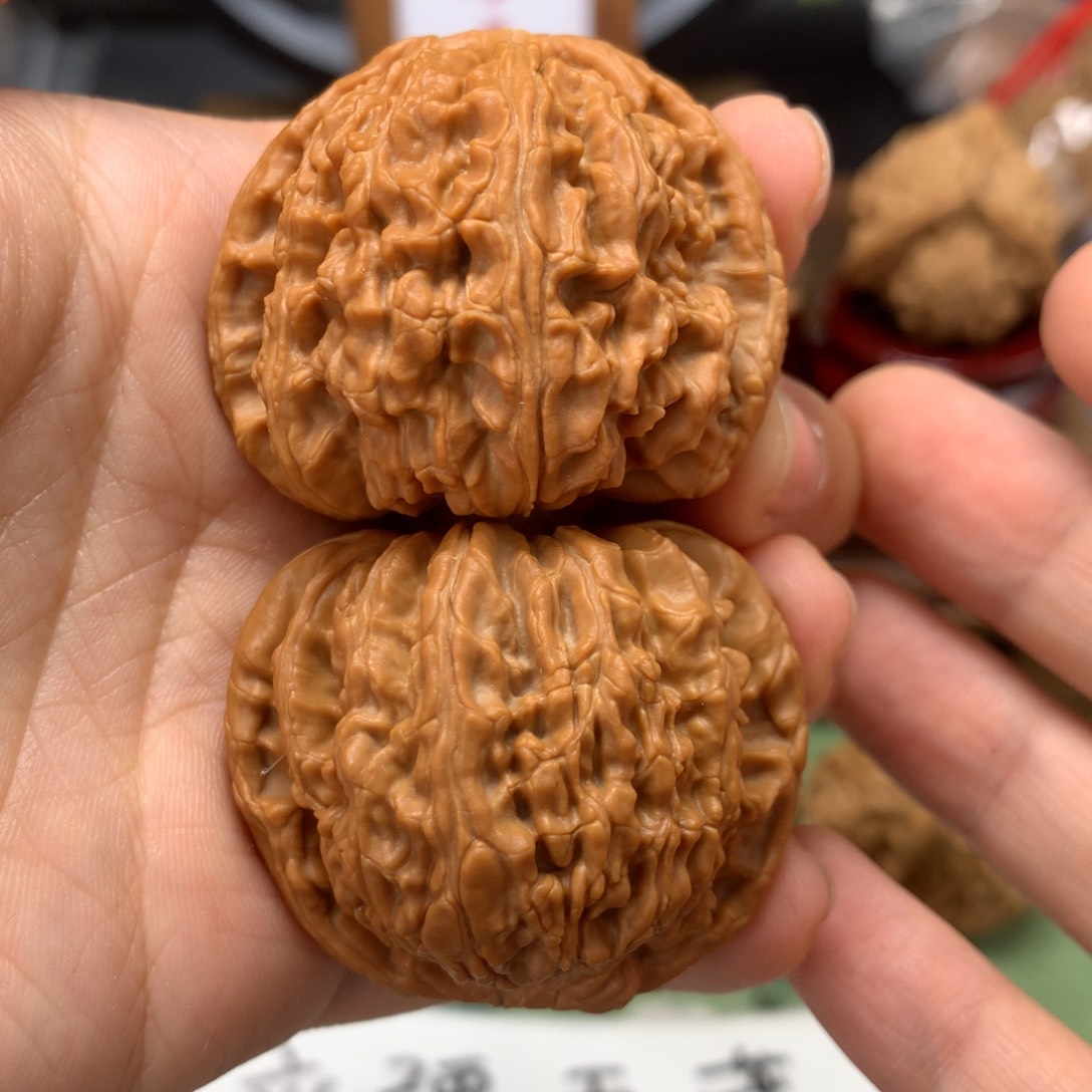 文玩核桃吊坠42全品白狮子