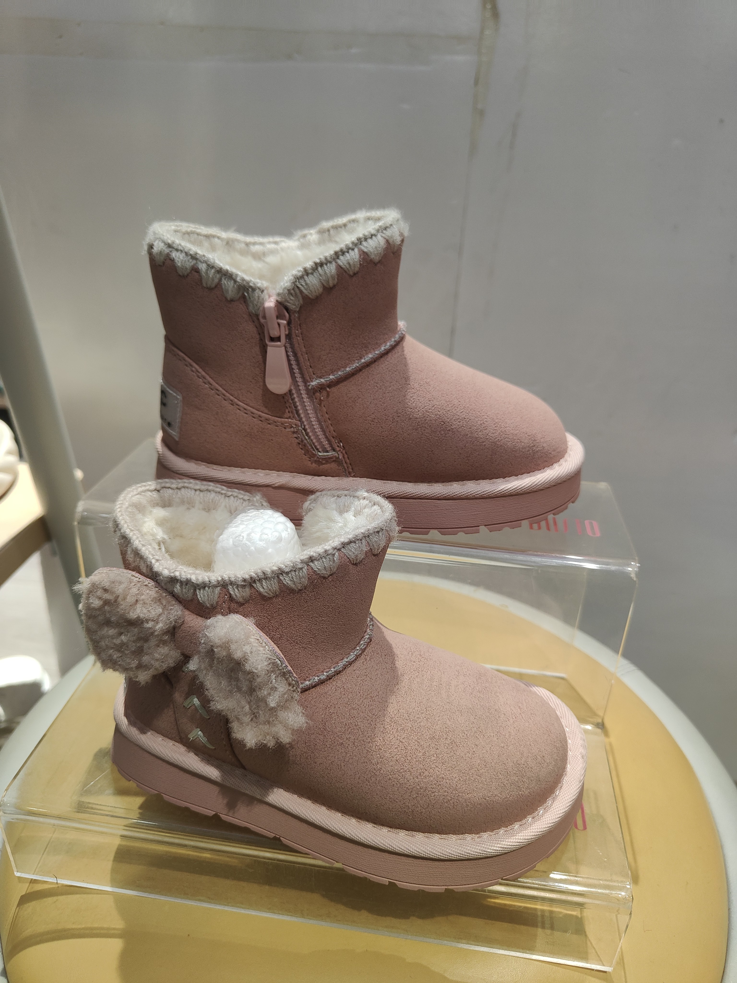 女童加绒加厚雪地靴冬季防滑棉鞋短靴保暖冬鞋中大童棉靴