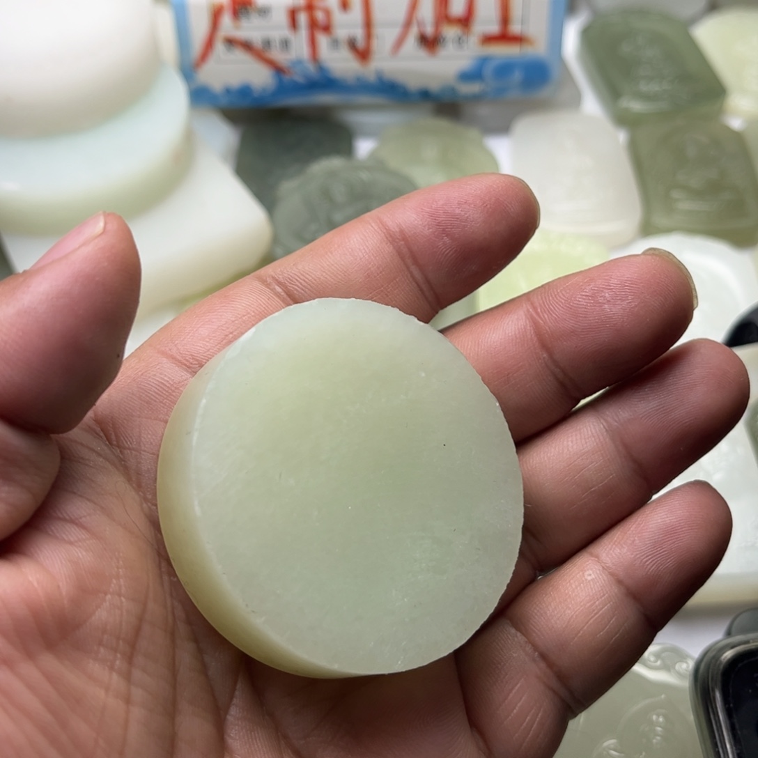 随***安定制和田玉平安扣定制