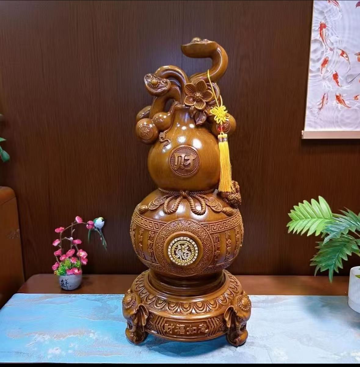 【财福如意葫芦】新中式家居摆件（长20高40cm）szj2317s