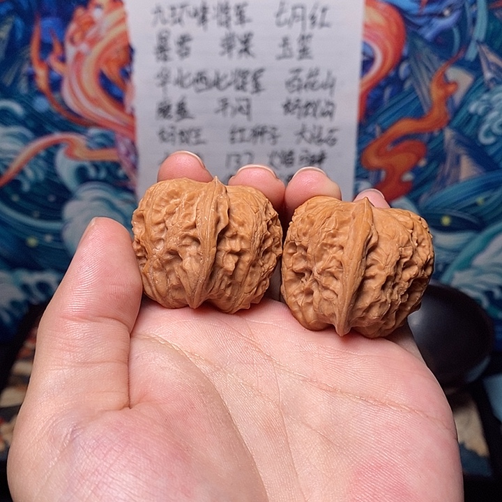 文玩核桃把件36望山石a122小